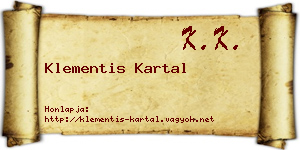 Klementis Kartal névjegykártya